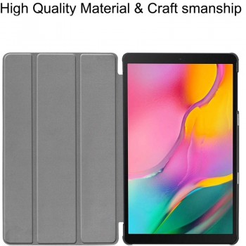 Dirbtinės odos atverčiamas dėklas - juodas (Samsung GALAXY TAB A 10.1 2019 T515) Dirbtinės odos atverčiamas dėklas - juodas (Samsung GALAXY TAB A 10.1 2019 T515)
